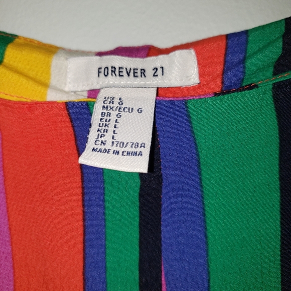 Forever 21 striped multi colour palazzo pants set - Picture 4 of 6